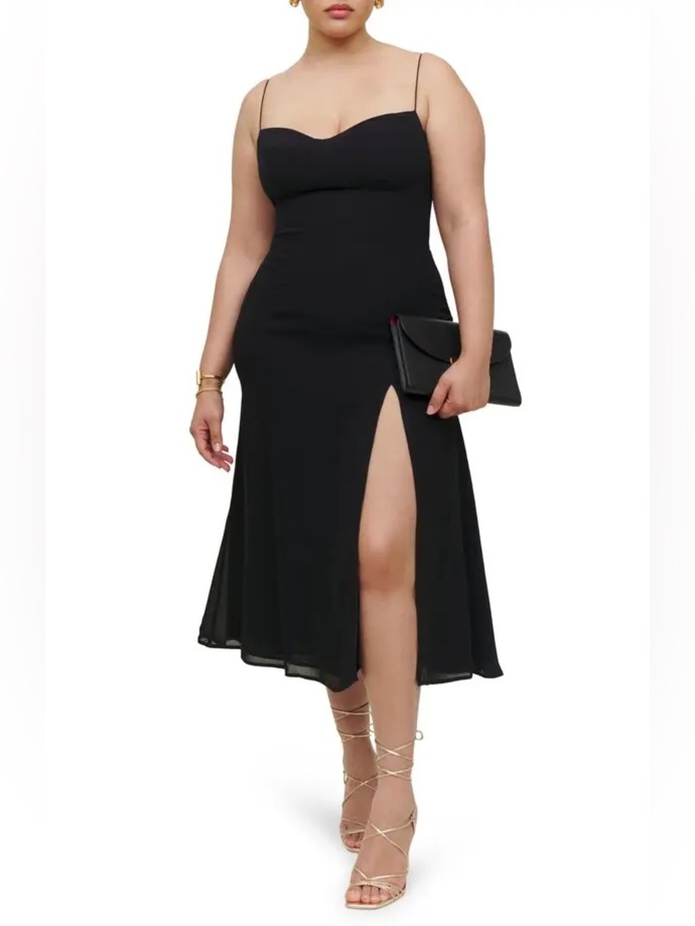Reformation Black Juliette Dress - Picture 2 of 6